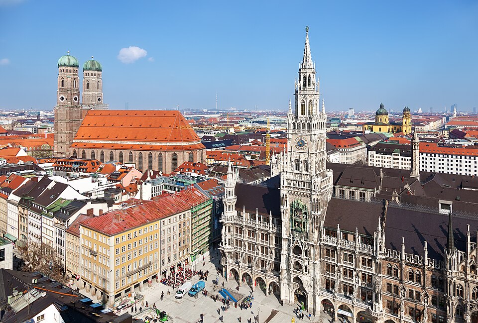 Stadtansicht von München in Bayern – Umzugsunternehmen und Umzugsfirmen vor Ort finden